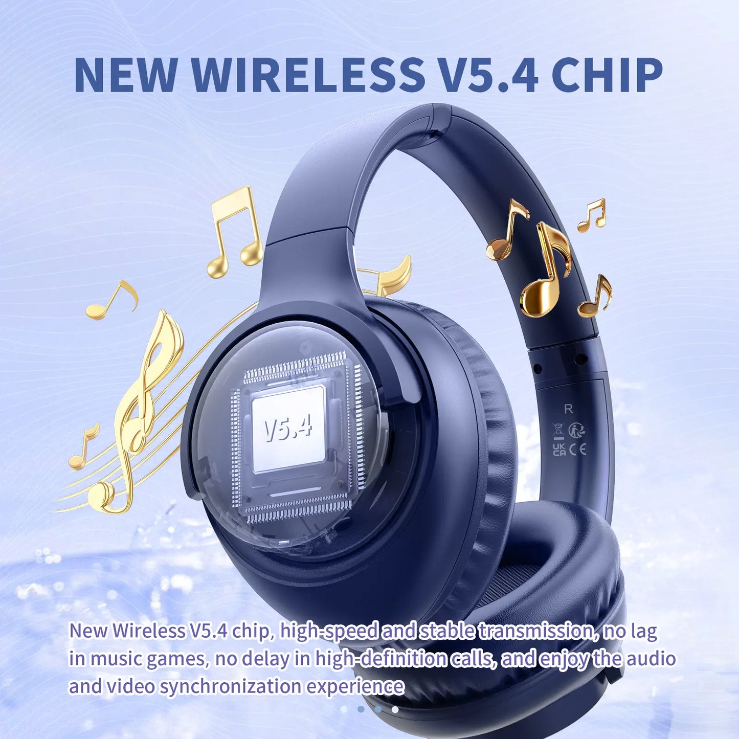 Electronic Wireless Bluetooth Headphones Over-Ear, Deep Bass Hi-Fi Stereo, 65H Playtime, Foldable Lightweight Headset with Mic for Ios/Android/Pc Headset Earbud Headphonesbluetooth Black #Tiktokshopholidayhaul Audio Wirelessheadphone Tiktokshopspringglo