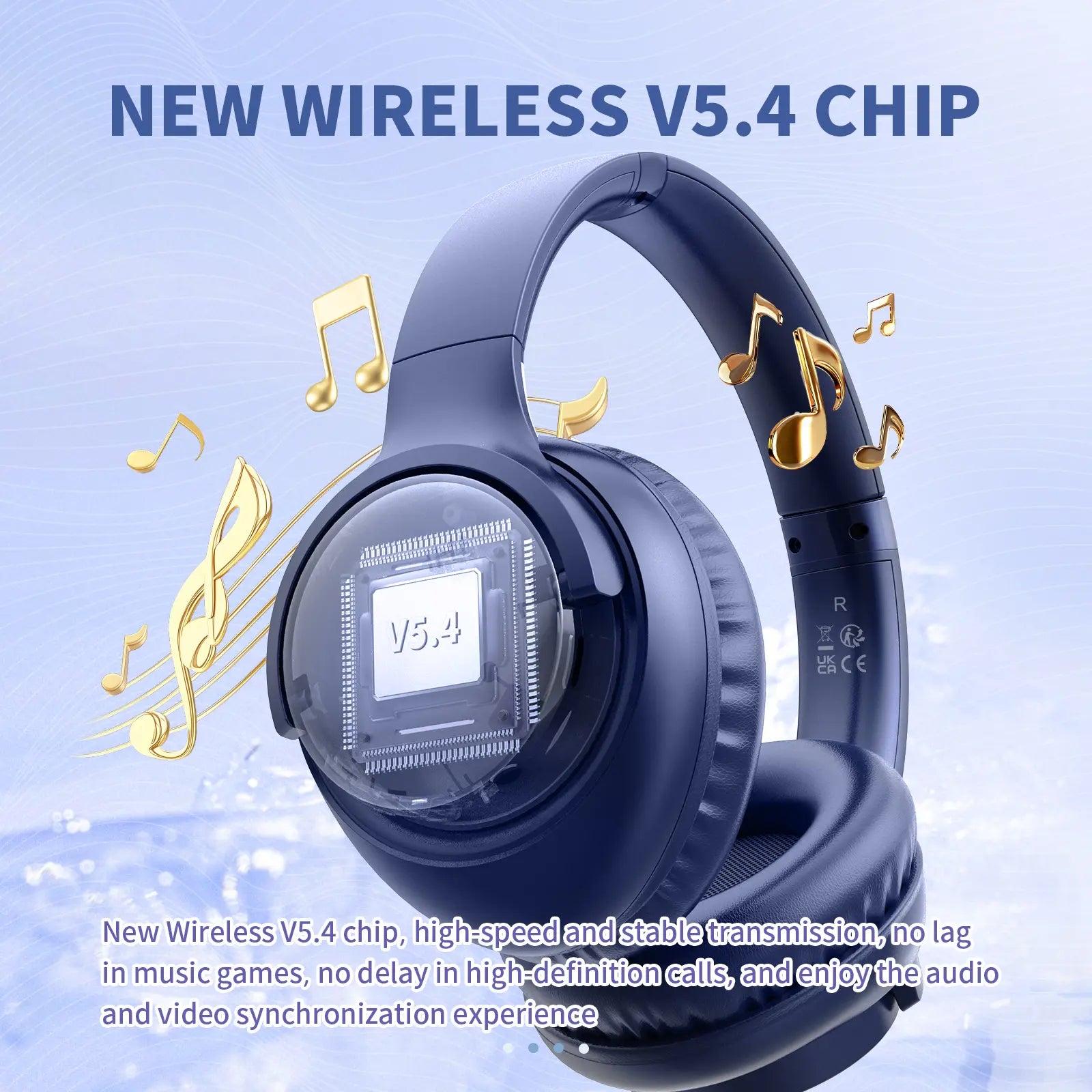 Electronic Wireless Bluetooth Headphones Over-Ear, Deep Bass Hi-Fi Stereo, 65H Playtime, Foldable Lightweight Headset with Mic for Ios/Android/Pc Headset Earbud Headphonesbluetooth Black #Tiktokshopholidayhaul Audio Wirelessheadphone Tiktokshopspringglo