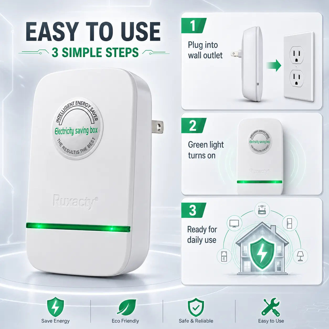Plug-In Power Device with Indicator Light, Compact Indoor Electrical Accessory for Home, Office, Dorm, and Daily Use