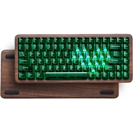 Womier WD75 V2 Wood 75% Mechanical Keyboard Wireless Gaming Keyboard with QMK/VIA