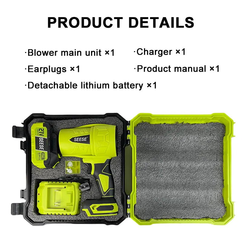 【Summervibes】Seese Turbo Jet Blower,Leaf Blower, Violent Turbo Fan, Pure Copper Motor,Car Drying after Wash, Handheld Snow Blower,Cordless Turbo Power Air Duster,Home Improve,Garden Mainte Holiday Gifts