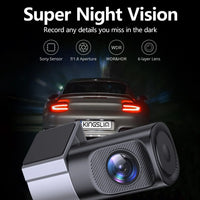 Ultra Slim 1080P FHD Dashcam for Cars, Car Driving Recorder with Wi-Fi App Control, Night Vision, 24-Hour Parking Mode, Loop Recording, G Sensor, 145-Degree Wide Angle, HDR, 128GB Support, Compact Mini for Trucks, Road Safety, Camera Accessories