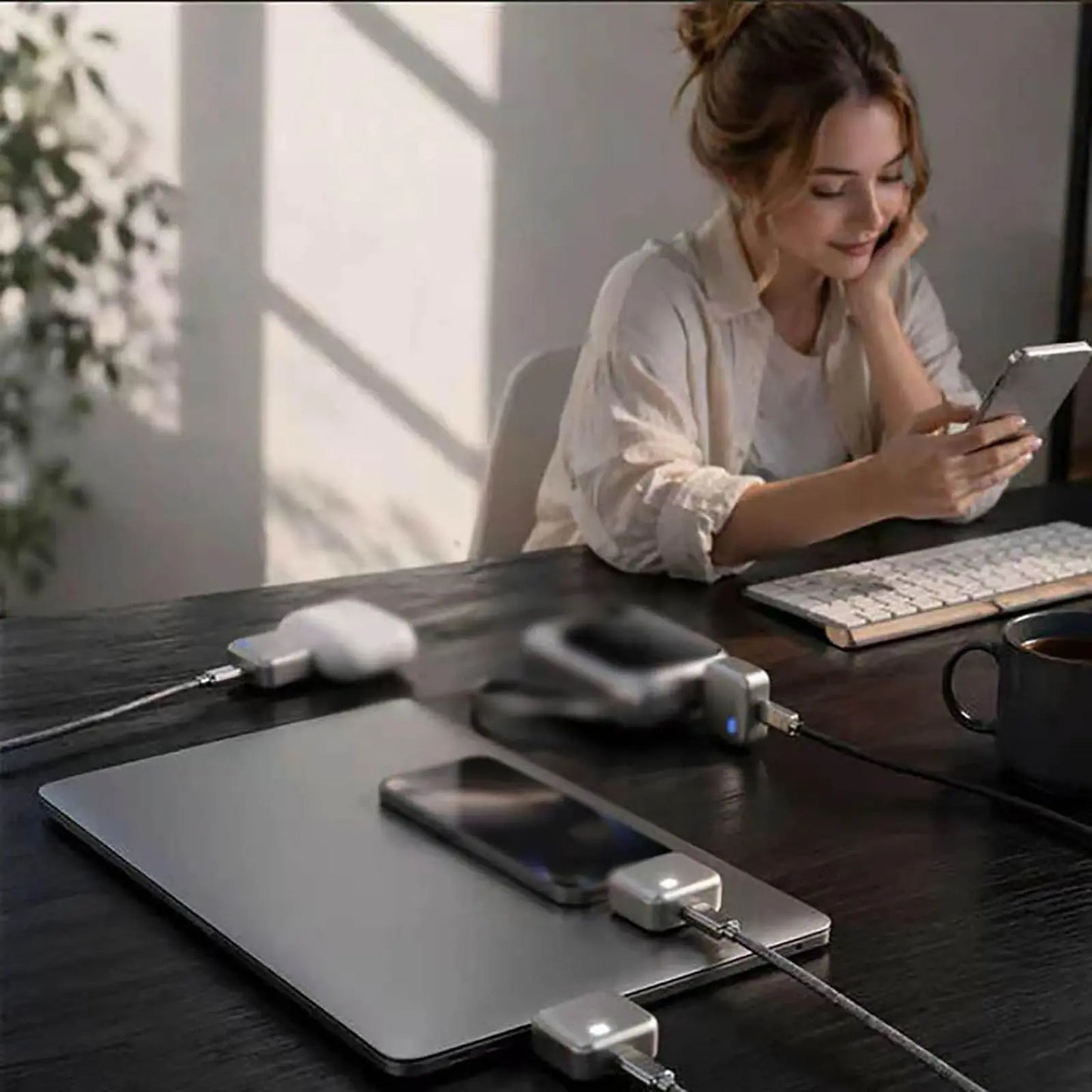 140W Smart Charging Cable with Physical Battery Disconnect Function: Automatically Stops Charging and Cuts off Connection to Protect the Battery; PVC Full Charge Automatic Pop-Up Stop Charger.