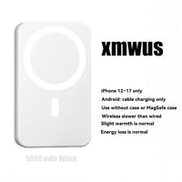 5000Mah Magnetic Power Bank for Iphone 12–17 Series, Works Best with Magsafe Case or No Case, Portable Wireless Charger Summervibes Outdoorfun