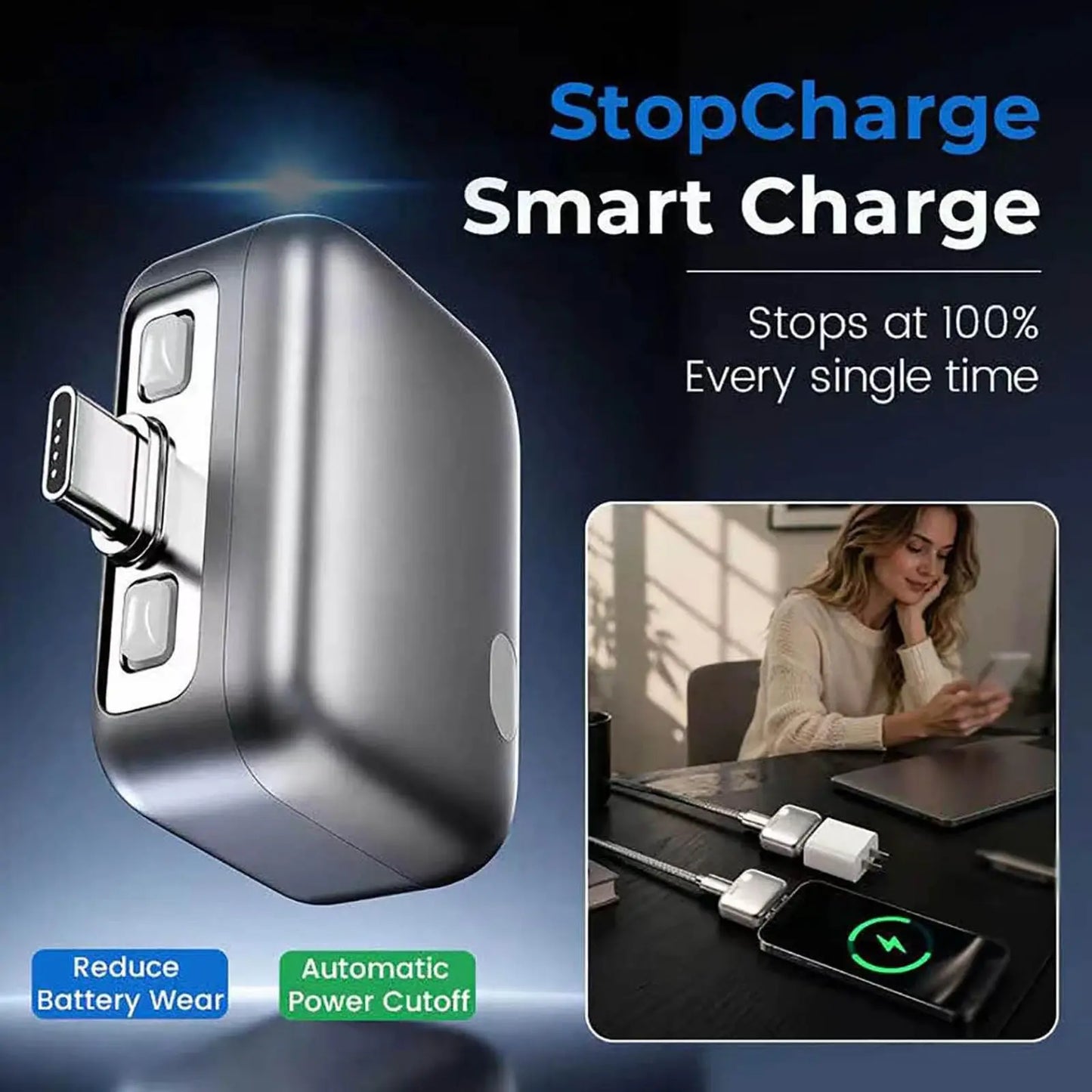 140W Smart Charging Cable with Physical Battery Disconnect Function: Automatically Stops Charging and Cuts off Connection to Protect the Battery; PVC Full Charge Automatic Pop-Up Stop Charger.