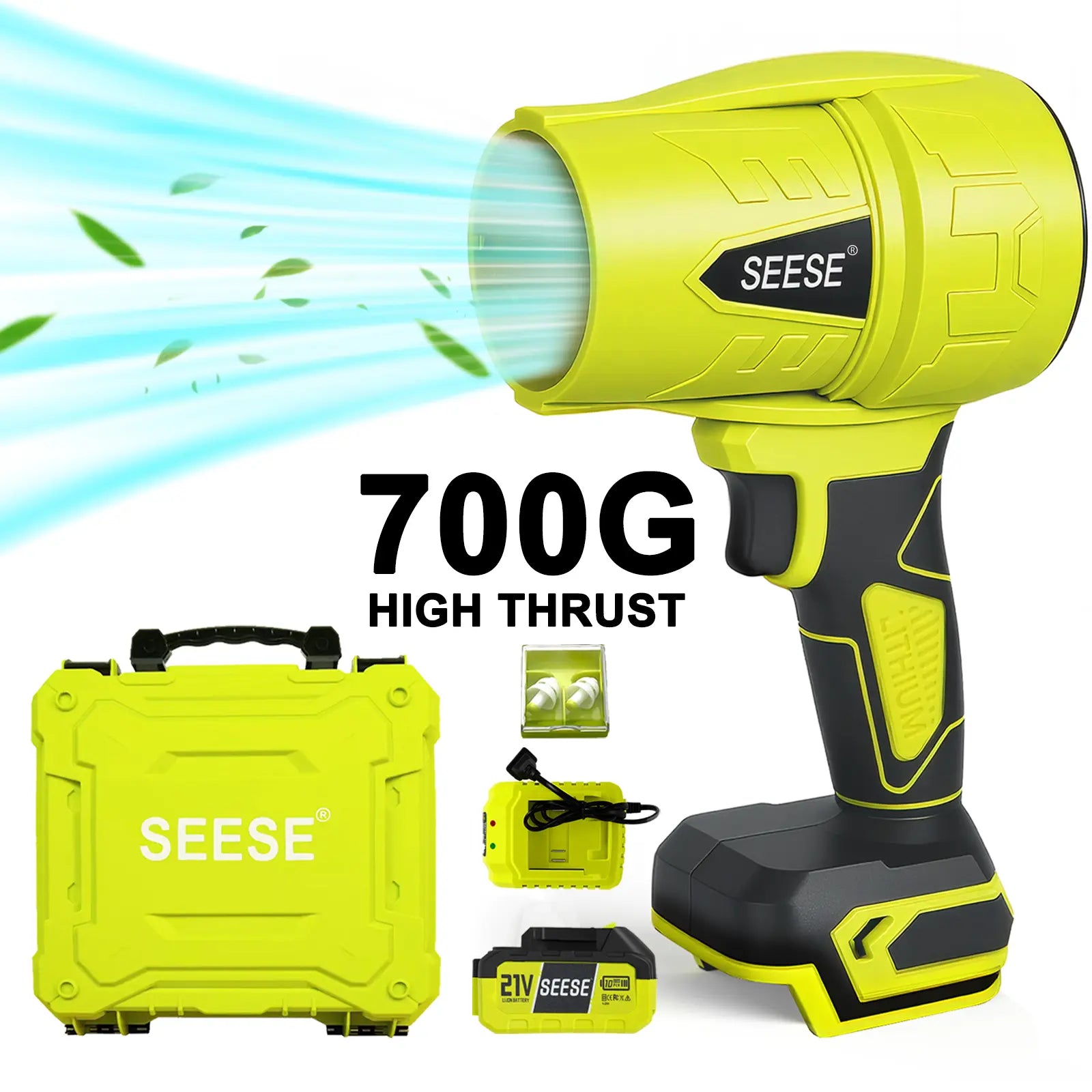 【Summervibes】Seese Turbo Jet Blower,Leaf Blower, Violent Turbo Fan, Pure Copper Motor,Car Drying after Wash, Handheld Snow Blower,Cordless Turbo Power Air Duster,Home Improve,Garden Mainte Holiday Gifts
