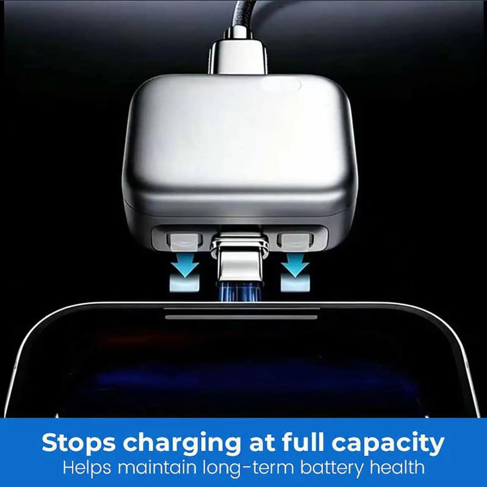 140W Smart Charging Cable with Physical Battery Disconnect Function: Automatically Stops Charging and Cuts off Connection to Protect the Battery; PVC Full Charge Automatic Pop-Up Stop Charger.