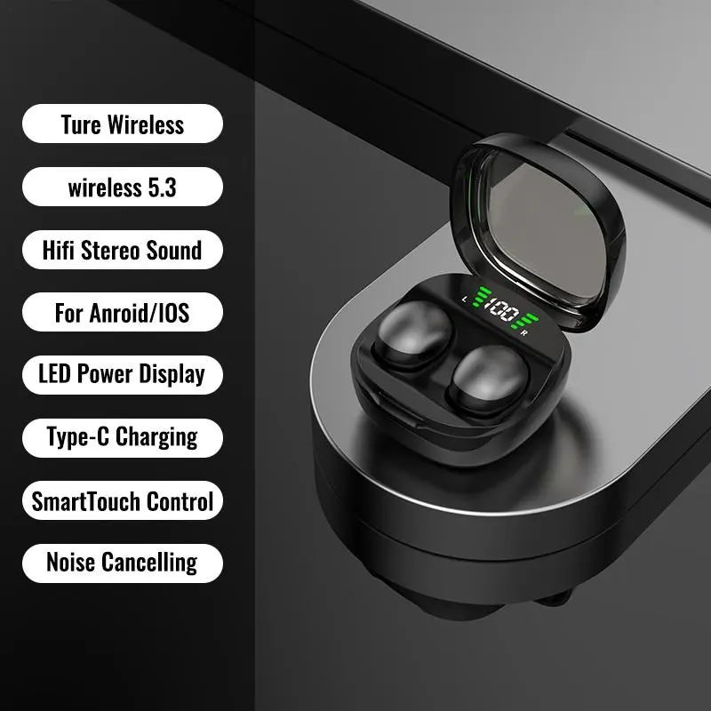H.L.WALK-D Invisible Wireless Headphones Sleep Earbuds for Side Sleepers Sleepbuds Comfortable Noise Blocking Wireless 5.3 Wireless Headphones for Sleeping Driving Hifi Stereo Summervibes